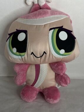 Littlest Pet Shop LPS Pink Wackiest Ladybug Plush Stuffed Animal Toy 2008 Hasbro